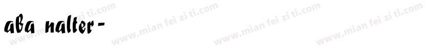aba nalter字体转换